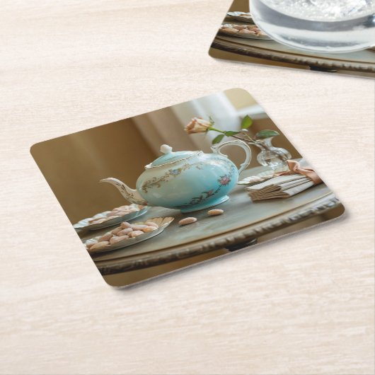 Jugendstil-Teapot Untersetzer Set (angewinkelt)