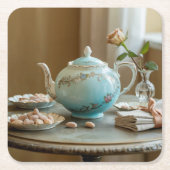 Jugendstil-Teapot Untersetzer Set (Vorderseite)