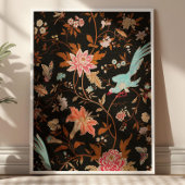 Jugendstil-Textilkunst Vintage-Stoffmuster Poster