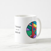 Jugendstil Thurisaz-Runenbecher – VERTEIDIGUNG! Kaffeetasse (VorderseiteRechts)