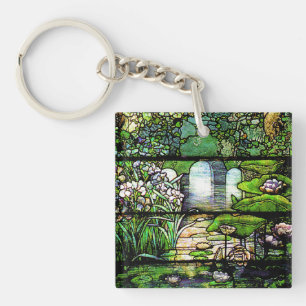 Jugendstil Tiffany Bleiglas Natur Schlüsselanhänger