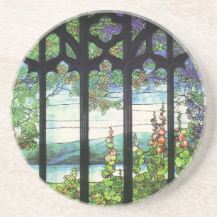 Jugendstil Tiffany Bleiglas Vintage Untersetzer