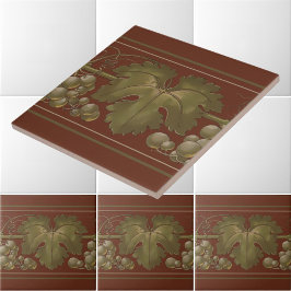 Jugendstil-Trauben Grapevine Frieze Muster Fliese