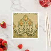 Jugendstil Tulip Blume Pyramide Gestern und Heute Serviette (Beispiel)