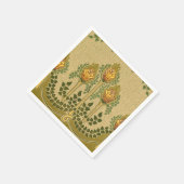 Jugendstil Tulip Blume Pyramide Gestern und Heute Serviette (Ecke)