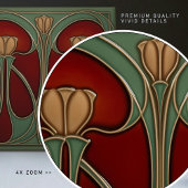 Jugendstil Tulip Tapesta Keramik Tile Fliese