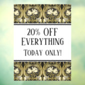 Jugendstil-Tulips individuell anpassbar Fensteraufkleber (Blatt 3)