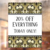 Jugendstil-Tulips individuell anpassbar Fensteraufkleber (Blatt 2)