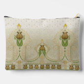 Jugendstil-Tulips Wechselnde zarte Wirbel Zubehörtasche (Rückseite)