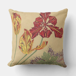Jugendstil-Tulpen Kissen