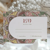 Jugendstil-UAWG und Adresskarten Blumenmotive