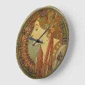 Jugendstil-Uhr Große Wanduhr (Winkel)