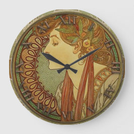 Jugendstil-Uhr Große Wanduhr