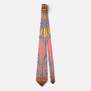 Jugendstil und persische Kunst - inspirierte digit Krawatte