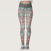 Jugendstil und persische Kunst - inspirierte digit Leggings (Vorderseite)