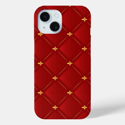 Jugendstil-Urlaub in Rot und Gold Case-Mate iPhone Hülle (Rückseite)