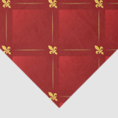 Jugendstil-Urlaub in Rot und Gold Seidenpapier (Detail)