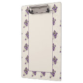 Jugendstil-Veilchen-Blumenmuster Klemmbrett (Links)