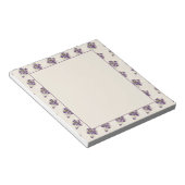 Jugendstil-Veilchen-Blumenmuster Notizblock (angewinkelt)
