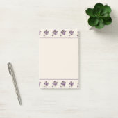 Jugendstil-Veilchen-Blumenmuster Post-it Klebezettel (Büro)
