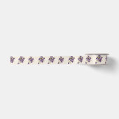 Jugendstil-Veilchen-Blumenmuster Satinband (Vorderseite)