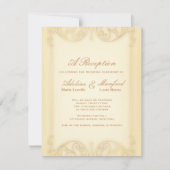 Jugendstil Viktorianisch: Extravagante Hochzeit in Einladung (Vorderseite)