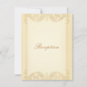 Jugendstil Viktorianisch: Extravagante Hochzeit in Einladung (Rückseite)