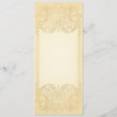 Jugendstil Viktorianisch: Extravagantes Hochzeitsm Menükarte (Rückseite)