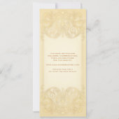 Jugendstil Viktorianisch: Schwarzes Gold Save the  Date (Rückseite)