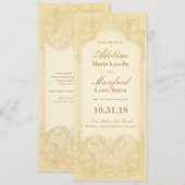 Jugendstil Viktorianisch: Schwarzes Gold Save the  Date (Vorne/Hinten)