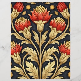 Jugendstil Vintage Blume Scrapbook Junk Journal