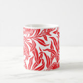 Jugendstil Vintage Botanisches Blumenmuster Kaffeetasse (Mittel)