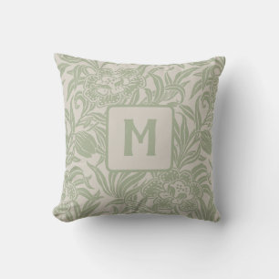 Jugendstil Vintage Botanisches Florales Muster  Kissen