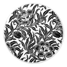 Jugendstil Vintage Floral Botanisch Schwarz & Weiß