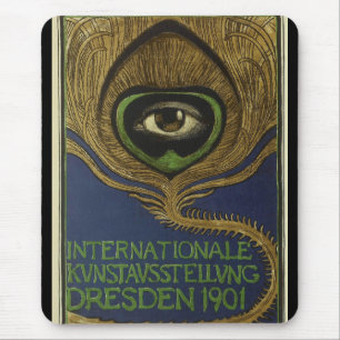Jugendstil vintage internatio Ausstellung Klingner Mousepad
