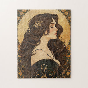 Jugendstil Vintage klassische Schönheit Puzzle
