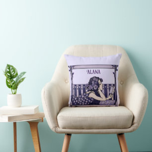 Jugendstil Vintage-Leser Kissen