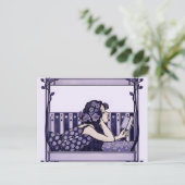 Jugendstil Vintage-Leser Postkarte (Stehend Vorderseite)