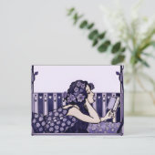 Jugendstil Vintage-Leser Postkarte (Stehend Vorderseite)