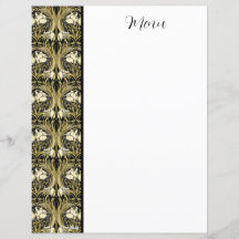 Jugendstil-Vintage Tulips - Individuell gestaltbar