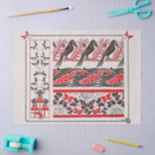 Jugendstil-Vintage Vögel von Maurice Verneuil Seidenpapier (Basteln)