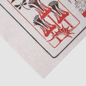 Jugendstil-Vintage Vögel von Maurice Verneuil Seidenpapier (Detail)