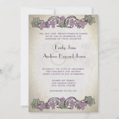 Jugendstil Vintage Weinroute Mendrisiotto Einladung (Vorderseite)