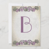 Jugendstil Vintage Weinroute Mendrisiotto Einladung (Rückseite)