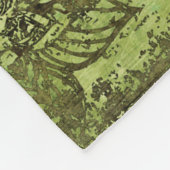 Jugendstil: Vintages Dekor. Fleecedecke (Ecke)