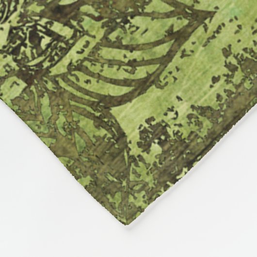 Jugendstil: Vintages Dekor. Fleecedecke (Ecke)