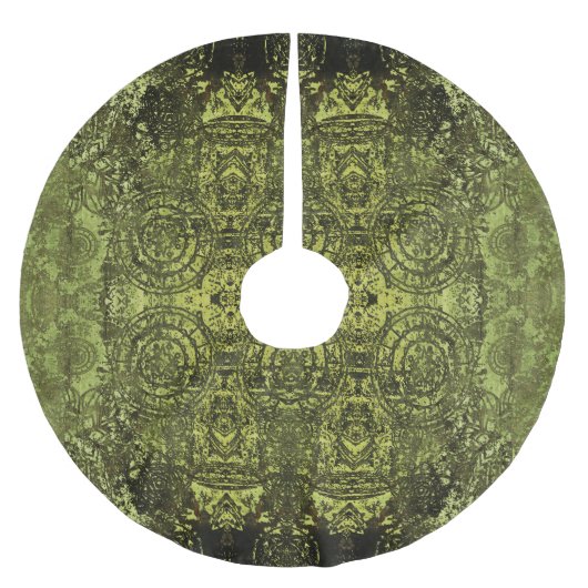 Jugendstil: Vintages Dekor. Polyester Weihnachtsbaumdecke (Vorderseite)