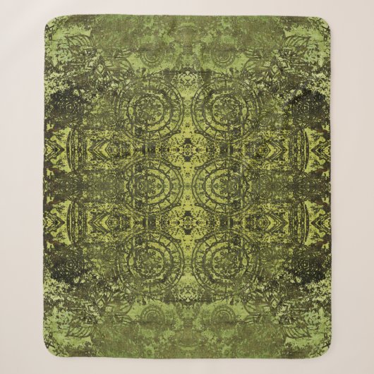 Jugendstil: Vintages Dekor. Sherpadecke (Vorderseite)