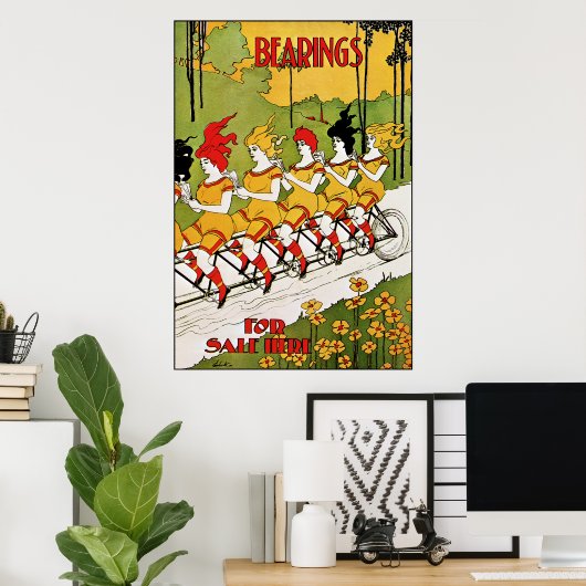 Jugendstil: Vintages Werbeplakat - Anhörungen Poster (Heimbüro)