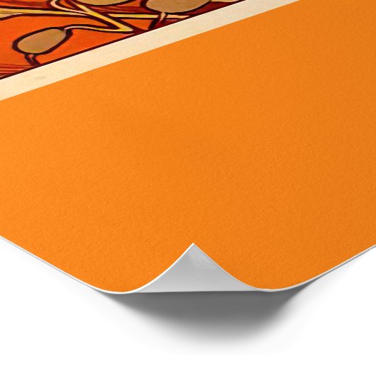 Jugendstil von Alfons Mucha. Poster (Ecke)